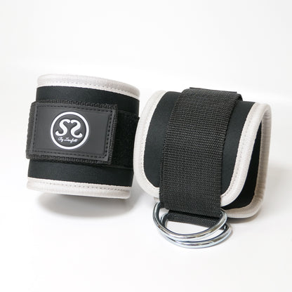 Black & White Ankle/Wrist Straps